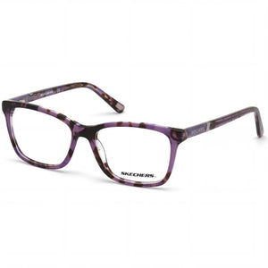 Skechers Se2154 Violet Rectangle Eyeglasses Unisex, Plastic frame