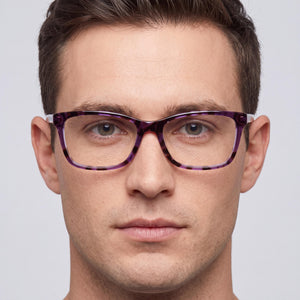 Skechers Se2154 Violet Eyeglasses Unisex — lifestyle wear, morning news and coffee routines