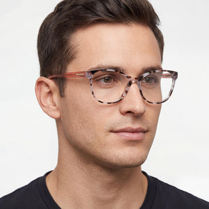 Skechers SE2211 Cat Eye Eyeglasses for Men — interior view, Plastic demo lenses