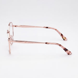Skechers Se50063 Square Eyeglasses for Women — front view, Stainless Steel
