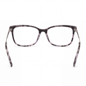 Skechers Sophisticated Rectangle Eyeglasses Unisex — side view, Black Shiny Palladium Plastic temples