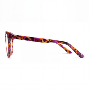 Smith Ambrey Tl4 Cat Eye Eyeglasses Women — side view, Havana Plastic temples