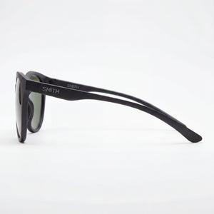 Smith Bayside Round Sunglasses Unisex — side view, Polarized Gray Green lens