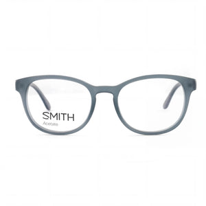 Smith Classic Gray Rectangle Eyeglasses for Men — front view, Metal