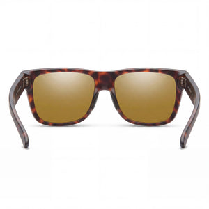 Smith Lowdown 2 Rectangle Sunglasses Women — side view, Polarized Bronze Mirror lens