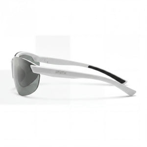 Smith Parallel 2 Rectangle Sunglasses Unisex — side view, Non-Polarized Platinum Mirror lens