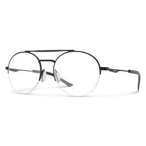 Smith Smith Porter Black Round Eyeglasses Unisex, Stainless Steel/Metal frame