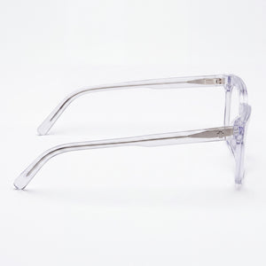 Spy Bewilder Rectangle Eyeglasses for Unisex — front view, Plastic