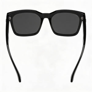 Spy Classic Square Sunglasses Unisex — side view, Non-Polarized Happy Gray Polar lens