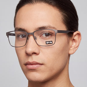 Spy Dax 57 Gunmetal Black Red Eyeglasses Unisex — lifestyle wear, classroom teaching and lecture halls