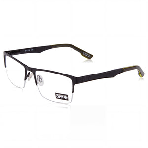 Spy Hawke 54 Matte Black Rectangle Eyeglasses for Unisex, Acetate frame