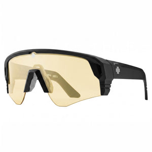 Spy Monolith Speed Black Shield Sunglasses Unisex, Happy Low Light Yellow lens