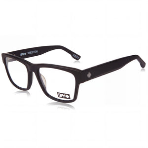Spy WESTON Matte Black Square Eyeglasses for Unisex, Acetate frame