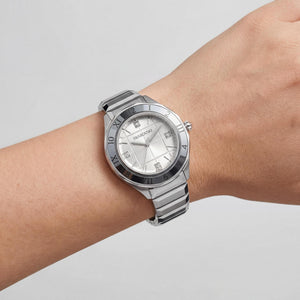 Swarovski Dextera Women's Watch — side view, Stainless Steel case 34mm