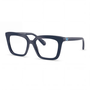 Swarovski Sk2043 Blue Square Eyeglasses for Women, Plastic frame