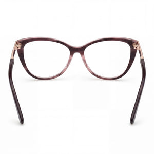 Swarovski SK5414 Cat Eye Eyeglasses for Women — interior view, Polycarbonate demo lenses