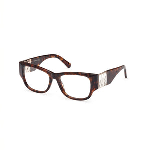 Swarovski SK5473 Havana Cat Eye Eyeglasses for Women, Plastic frame