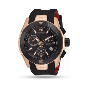 TechnoMarine Black Stainless Steel Men's Watch, 48mm