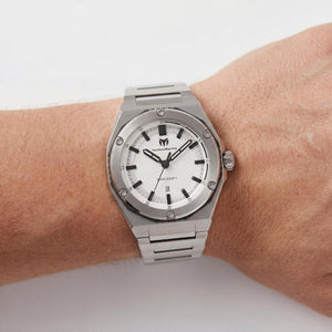 TechnoMarine CORAL Legacy TM-416060 Unisex Watch — side view, Stainless Steel case 45mm