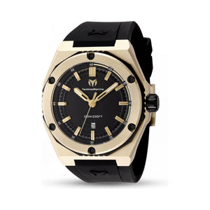 TechnoMarine CORAL Legacy TM-416064 Black Dial Stainless Steel Unisex Watch, 45mm