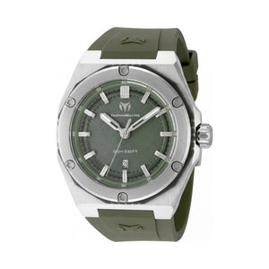 TechnoMarine CORAL Legacy TM-416067 Green Dial Stainless Steel Unisex Watch, 45mm