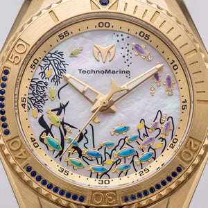 TechnoMarine Cruise TM-125009 Unisex Watch — front view, Quartz movement 40mm