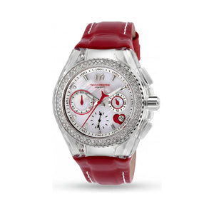 TechnoMarine Cruise Valentine 117001 Red Dial Stainless Steel Women's Watch, 40mm