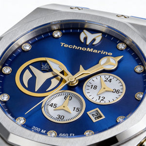 TechnoMarine Japanese Men's Watch — front view, Quartz movement 45mm