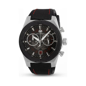 TechnoMarine Modern Black Stainless Steel Men's Watch, 48mm