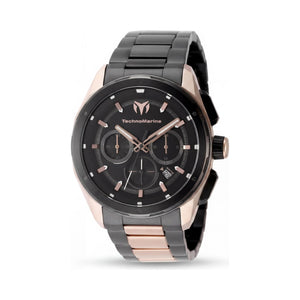 TechnoMarine Ocean Nomad TM-318092 Black Dial Stainless Steel Unisex Watch, 43mm