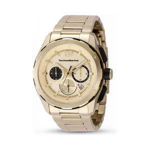 TechnoMarine OCEAN NOMAD TM-318094 Gold Dial Stainless Steel Unisex Watch, 43mm