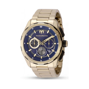TechnoMarine OCEAN NOMAD TM-318096 Navy Blue Dial Stainless Steel Unisex Watch, 43mm