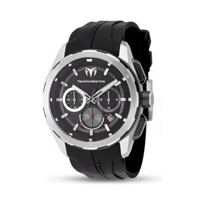 TechnoMarine Ocean Nomad TM-318098 Black Dial Stainless Steel Unisex Watch, 43mm