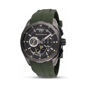 TechnoMarine Ocean Nomad TM-318100 Black Dial Stainless Steel Unisex Watch, 43mm