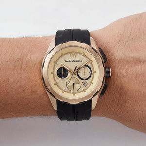 TechnoMarine Ocean Nomad TM-318105 Unisex Watch — side view, Stainless Steel case 43mm