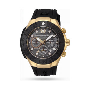 TechnoMarine TM-523012 Black Stainless Steel Men's Watch, 45mm