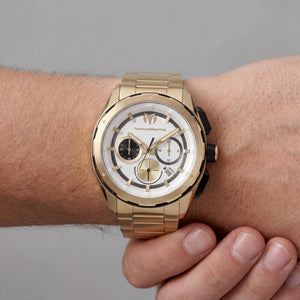 TechnoMarine TM-318093 Unisex Watch — side view, Stainless Steel case 43mm