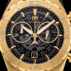 TechnoMarine TM-519008 Men's Watch — front view, Swiss Quartz movement 48mm