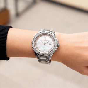 TechnoMarine TM-826013 Women Watch — wrist wear, Stainless Steel band everyday timepiece