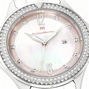 TechnoMarine TM-826013 Women Watch — side view, Stainless Steel case 33mm