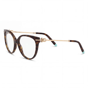 Tiffany & Co. 2217 Havana Cat Eye Eyeglasses for Women, Plastic frame