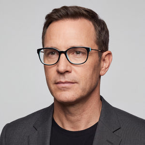 Tiffany & Co. TF 2177 F Rectangle Eyeglasses Men — side view, Black Plastic temples