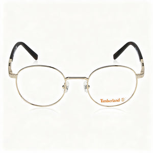 Timberland 1724 Round Eyeglasses Unisex — front view, Metal
