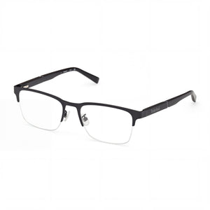 Timberland Rectangular Black/White Rectangle Eyeglasses for Men, Metal frame