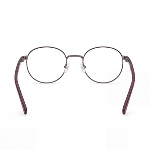 Timberland Round Eyeglasses Men — side view, Silver Metal temples