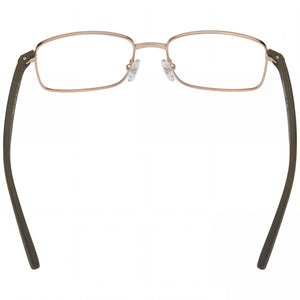 Timberland TB1820 Rectangle Eyeglasses for Men — interior view, Plastic demo lenses