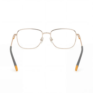 Timberland TB1844 Rectangle Eyeglasses Men — side view, Gold Metal temples