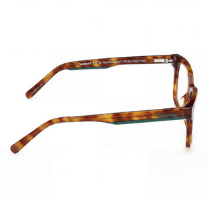 Timberland Tb1846-h Rectangle Eyeglasses Men — side view, Havana Plastic temples