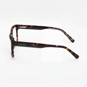 Timberland TB1847 Rectangle Eyeglasses Unisex — front view, Havana frame