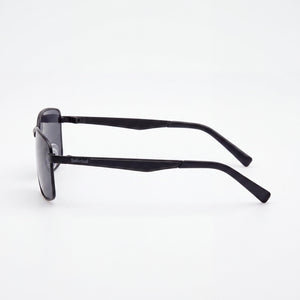 Timberland TB9233 Rectangle Sunglasses Men — side view, Non-Polarized Smoke lens